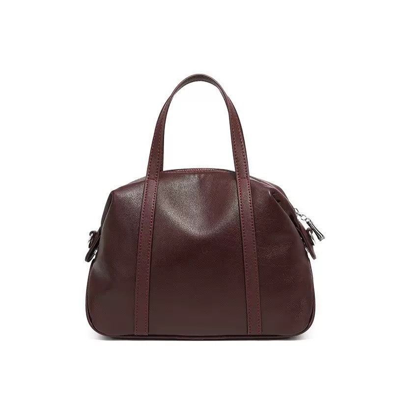 Women’s Genuine Leather Boston Pillow Bag