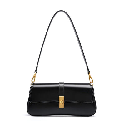 Women’s Genuine Leather Vintage Crossbody Shoulder Baguette Bag