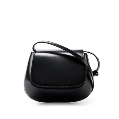 Women’s Genuine Leather Chic Crossbody Saddle Bucket Bag