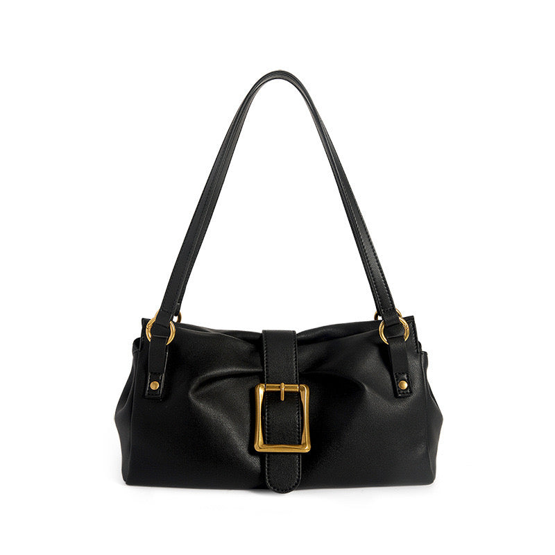 2025 Spring New Women’s Genuine Leather Handheld & Underarm Baguette Bag
