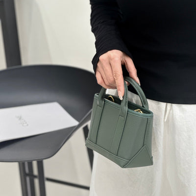 Spring Summer Fresh Women's Genuine Cowhide Handheld Crossbody Bag