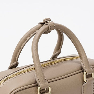 Vintage Boston Bowling Women's Genuine Leather Single-Shoulder Crossbody Handbag
