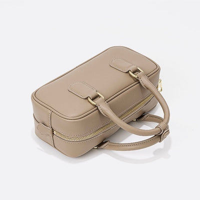 Vintage Boston Bowling Women's Genuine Leather Single-Shoulder Crossbody Handbag