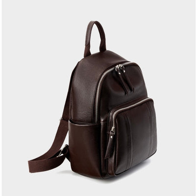Stylish Large Capacity Soft Leather Multifunctional Women's Genuine Leather Backpack