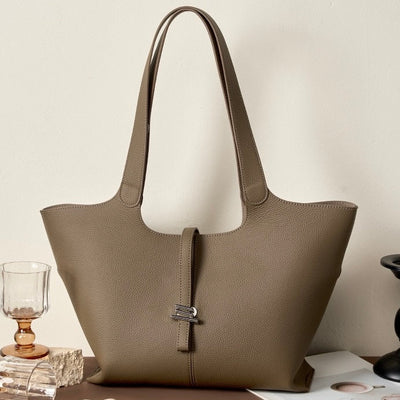 2025 New Women’s Genuine Leather Large Capacity Commuter Tote Bag