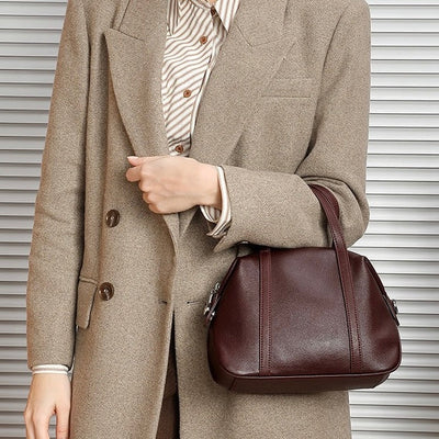 Women’s Genuine Leather Boston Pillow Bag