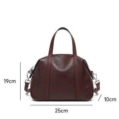 Women’s Genuine Leather Boston Pillow Bag