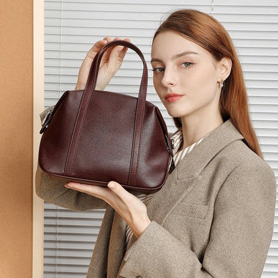 Women’s Genuine Leather Boston Pillow Bag