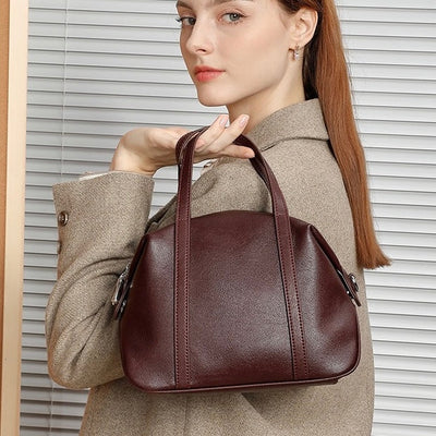 Women’s Genuine Leather Boston Pillow Bag
