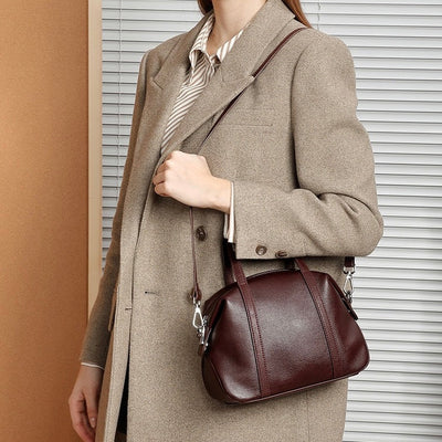 Women’s Genuine Leather Boston Pillow Bag