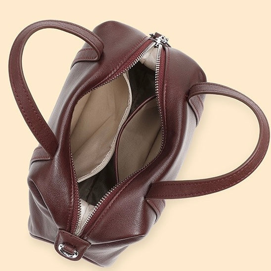 Women’s Genuine Leather Boston Pillow Bag