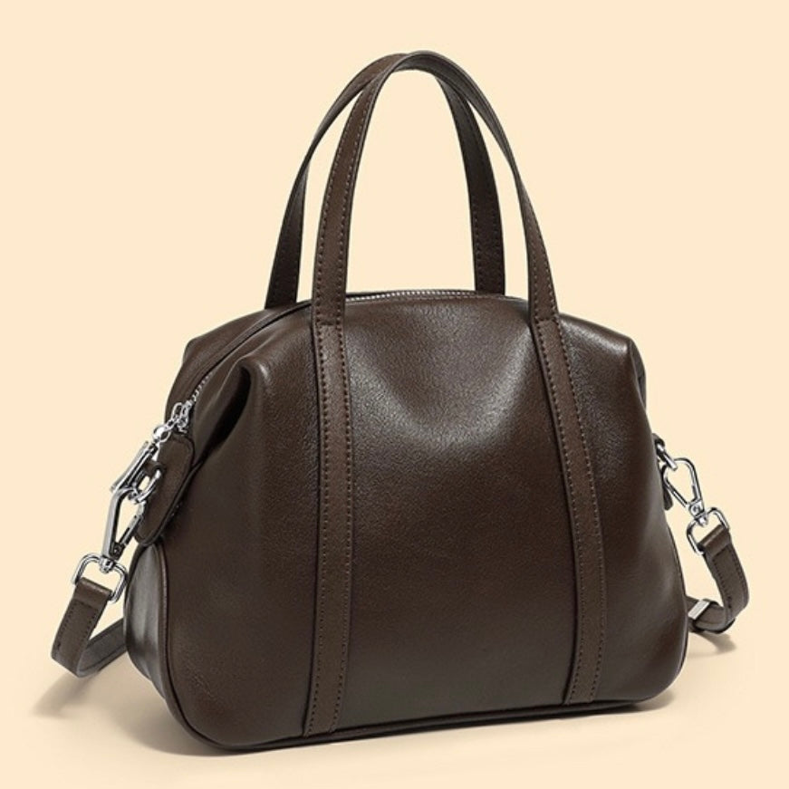 Women’s Genuine Leather Boston Pillow Bag