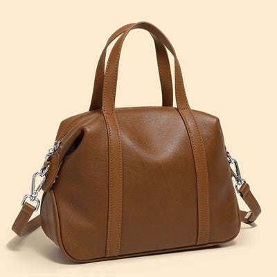 Women’s Genuine Leather Boston Pillow Bag