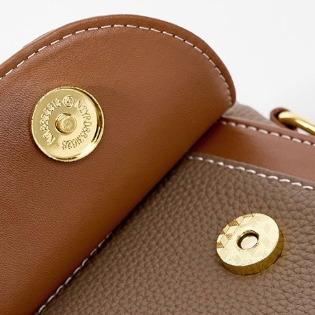 Women’s Genuine Leather Structured Top Handle Crossbody Bag in Luxe Minimalist Style