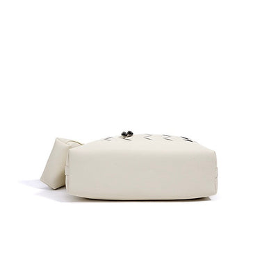 Women’s Genuine Leather Woven Dumpling Shoulder & Crossbody Bag