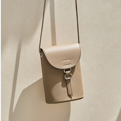 Luxury Women's Genuine Leather Mini Crossbody Phone Bag