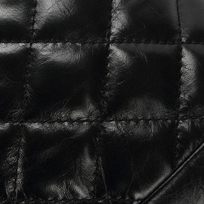Women’s Genuine Leather Quilted Chain Bucket Bag