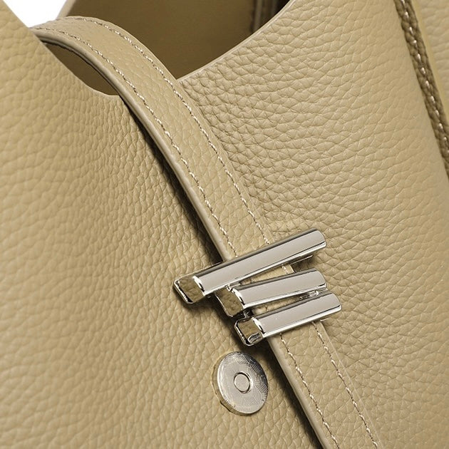 Women’s Genuine Leather Commuter Top Handle Crossbody Shoulder Bag In Minimalist Style