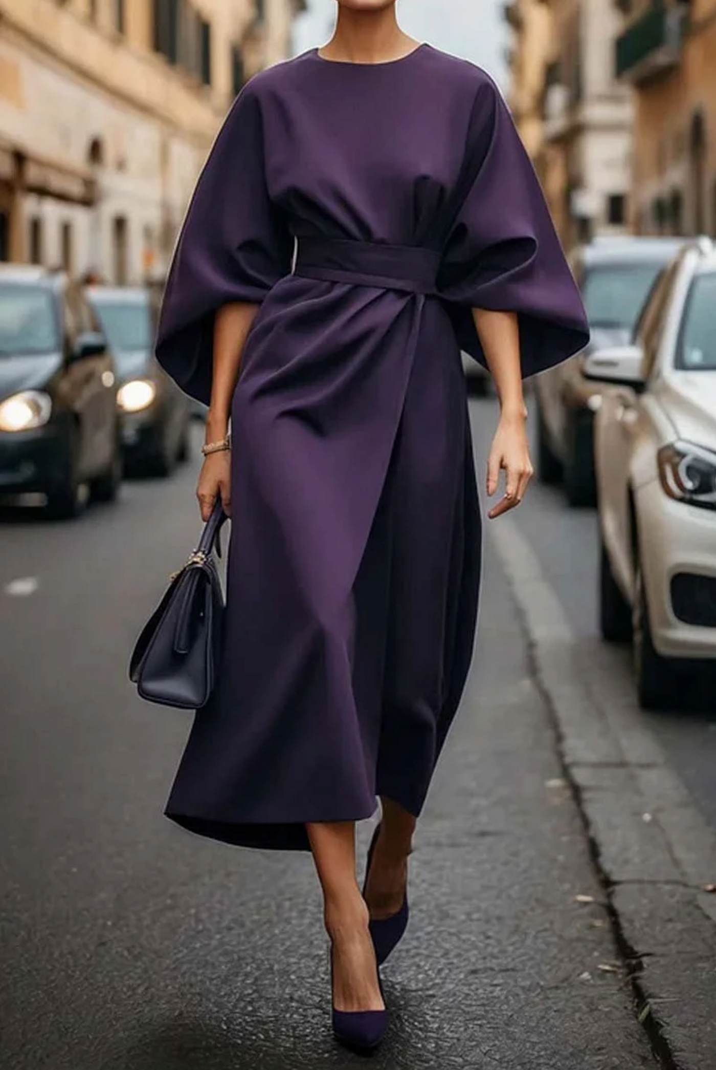 ANNABEL - CHIC DRESS WITH PUFFED SLEEVES