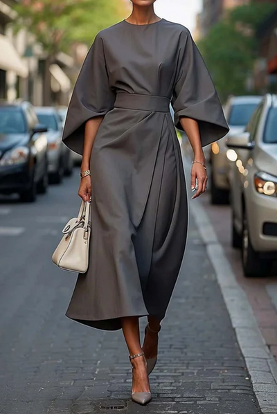 ANNABEL - CHIC DRESS WITH PUFFED SLEEVES