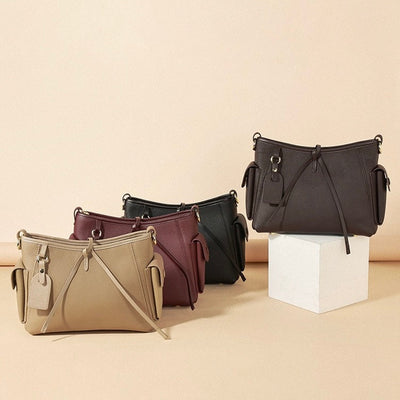 Women's Genuine Leather Stylish Versatile Large-Capacity Single-Shoulder Crossbody Bag