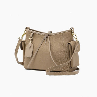 Women's Genuine Leather Stylish Versatile Large-Capacity Single-Shoulder Crossbody Bag
