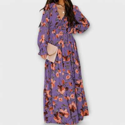 Juna - Elegant Floral Maxi Dress