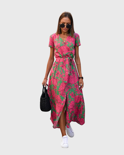 SILVIA - V-Neck Airy Dress