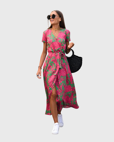 SILVIA - V-Neck Airy Dress