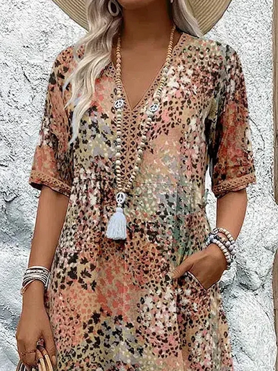 lisa | Vibrant Midi Dress