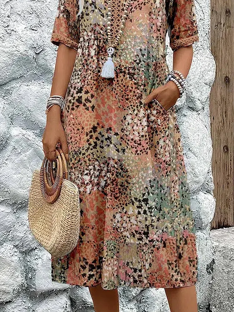lisa | Vibrant Midi Dress