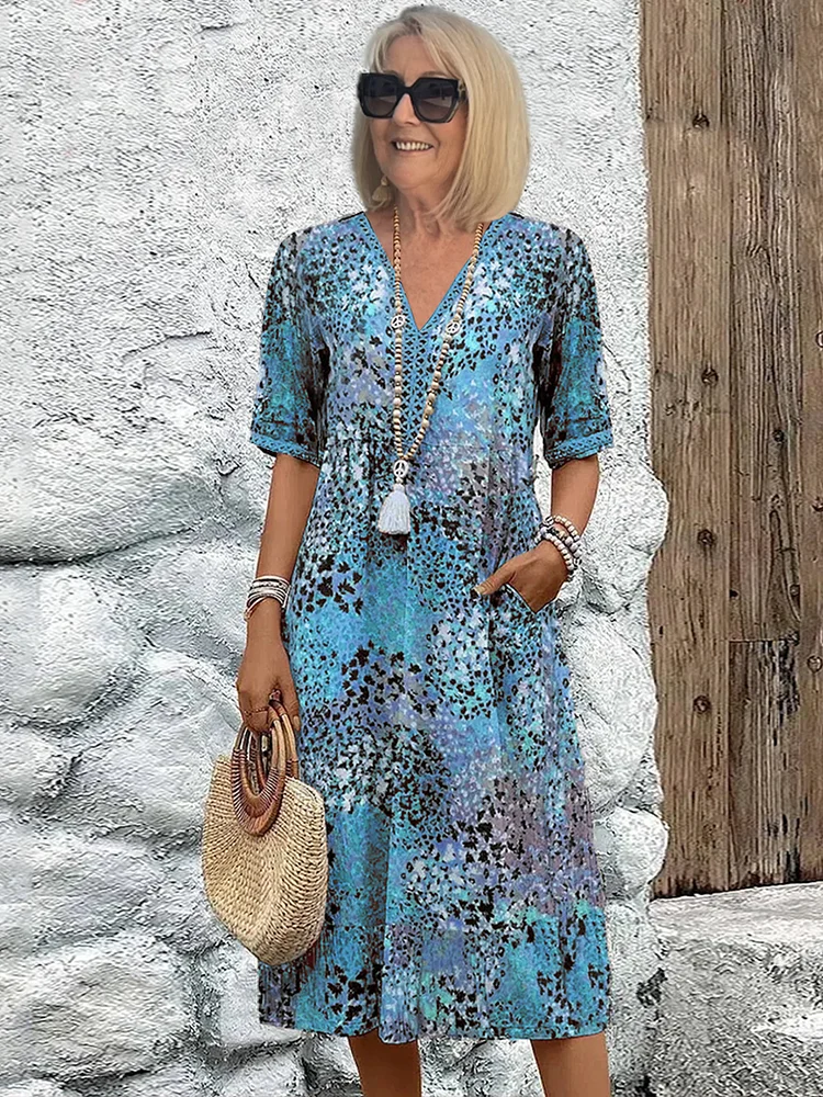lisa | Vibrant Midi Dress