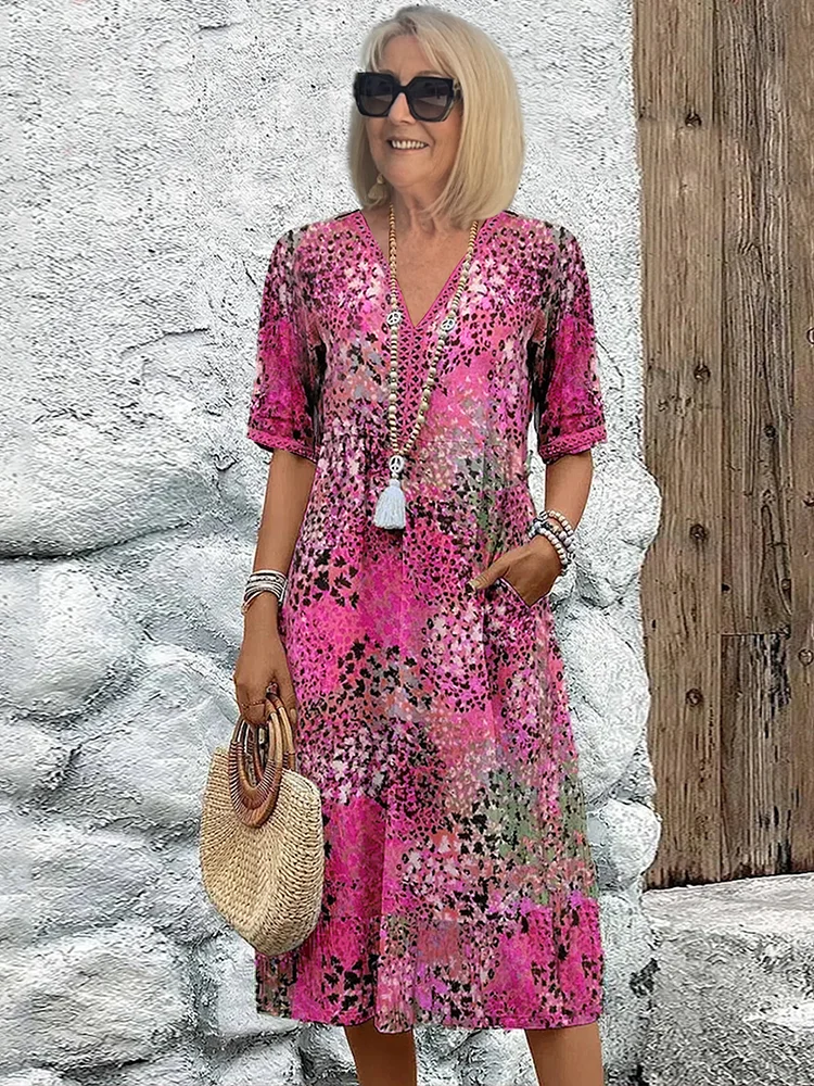 lisa | Vibrant Midi Dress