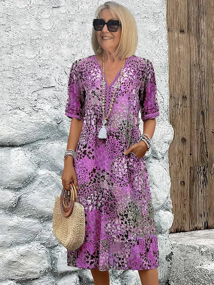 lisa | Vibrant Midi Dress