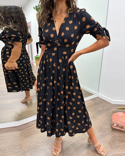 VIOLLETA - V-Neck Dress