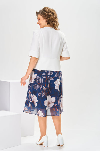 High-quality cotton and silk dress