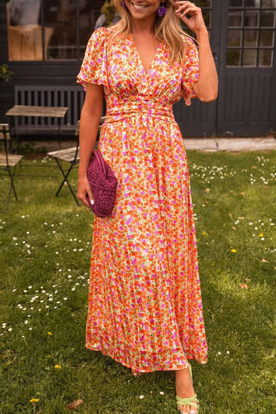 SUSANNE - ELEGANT V-NECK GODDESS DRESS