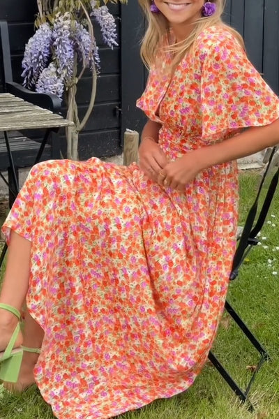 SUSANNE - ELEGANT V-NECK GODDESS DRESS