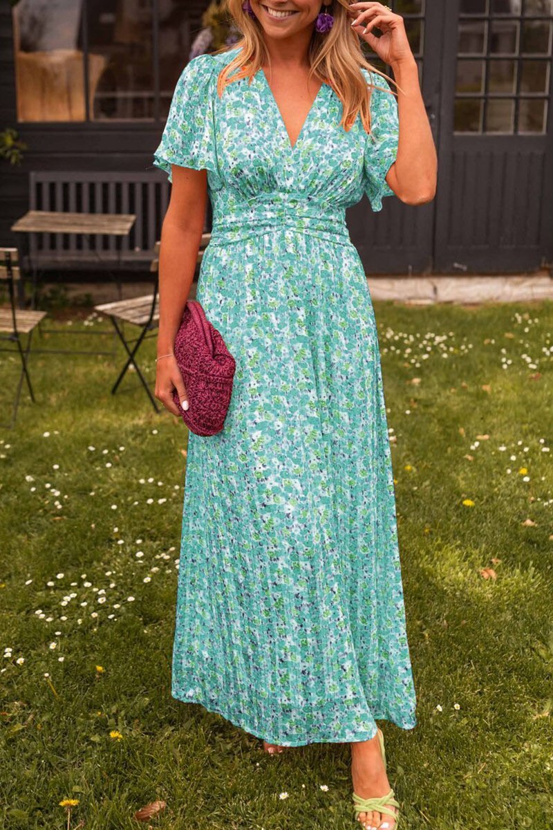 SUSANNE - ELEGANT V-NECK GODDESS DRESS
