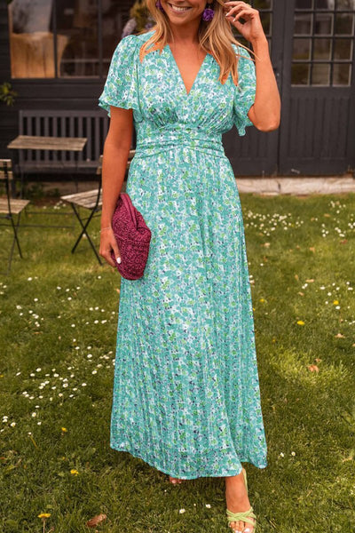 SUSANNE - ELEGANT V-NECK GODDESS DRESS
