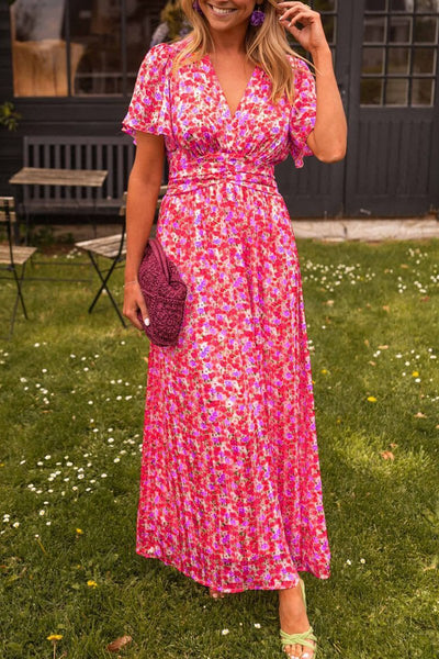 SUSANNE - ELEGANT V-NECK GODDESS DRESS